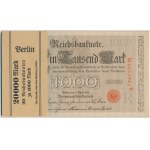 Deutschland, Bankpaket 1.000 Mark 1910 (20 Stück).