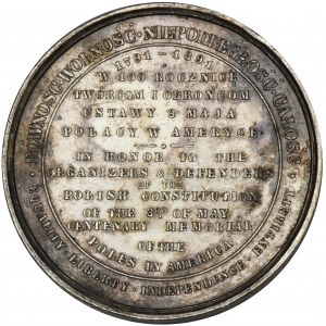 Medal for the 100th anniversary of the Constitution of May 3 1791