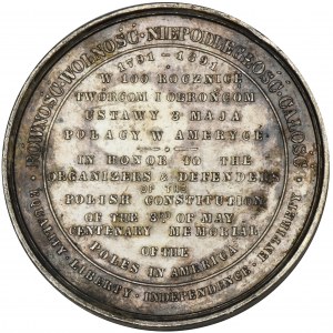 Medaille zum hundertjährigen Bestehen der Verfassung vom 3. Mai 1791