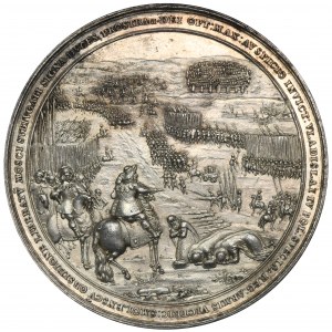 Wladyslaw IV. Wasa, SMOLEŃSK 1636 Medaille - RIESIGE Rarität