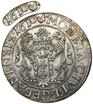 Sigismund III Vasa, 1/4 Thaler Danzig 1610 - VERY RARE