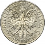 Kopf einer Frau, 5 Zloty Warschau 1932 - RARE