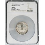 August II the Strong, Posthumous Thaler Dresden 1727 IGS - NGC MS60