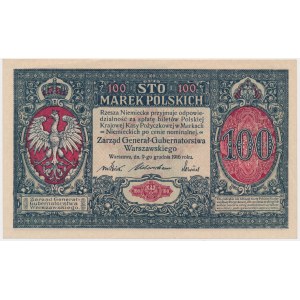 100 marek 1916 - Generał - DRUKARSKA ŚWIEŻOŚĆ
