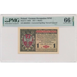 1 mark 1916 - General - PMG 66 EPQ