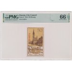 Gdańsk, 50 fenigów 1918 - PMG 66 EPQ