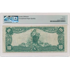 USA, Blue Seal, Canton, Ohio, 10 dolarów 1902 - Lyons & Roberts - PMG 20 EPQ