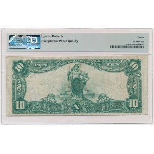 USA, Blaues Siegel, Canton, Ohio, $10 1902 - Lyons &amp; Roberts - PMG 20 EPQ