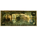 USA, Blue Seal, Oshkosh, Wisconsin, 10 dolarów 1902 - Vernon & Treat - PMG 25 EPQ