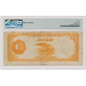 USA, Gold Certificate, 100 dolarów 1882 - Teehee & Burke - PMG 20