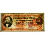 USA, Gold Certificate, 100 dolarów 1922 - Speelman & White - PMG 25