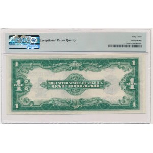 USA, Silver Certificate, 1 dolar 1923 - Speelman & White - PMG 53 EPQ