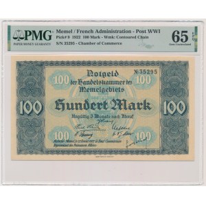 Memel (Kłajpeda) 100 marek 1922 - PMG 65 EPQ