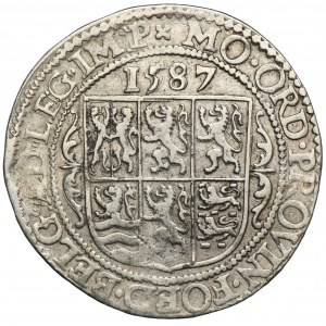 Niderlandy, Prowincja Geldria, Półtalar (1/2 Leicesterrijksdaalder) 1587 - EKSTREMALNIE RZADKI