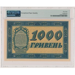 Ukraina, 1.000 hrywien 1918 - A - PMG 58 EPQ