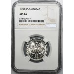 2 Gold 1958 Berry - NGC MS67