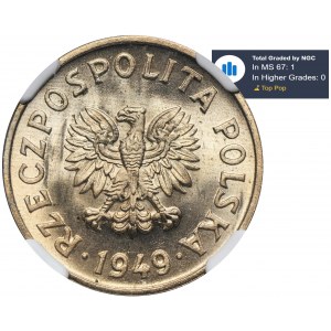 20 Pfennige 1949 Miedzionikiel - NGC MS67