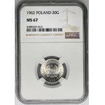 20 Pfennige 1962 - NGC MS67