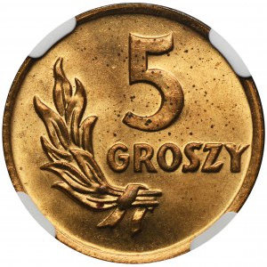 5 groszy 1949 - NGC MS64 RB