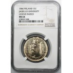 10 gold 1964 Casimir the Great - NGC MS64 - relief inscription on obverse