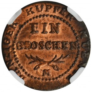 Free City of Danzig, Groschen 1809 M - NGC UNC DETAILS