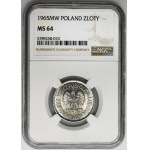 1 złoty 1965 - NGC MS64