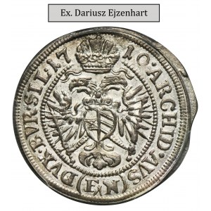 Schlesien, Habsburgische Herrschaft, Joseph I., 3 Krajcary Wrocław 1710 FN - PCGS MS62 - ex. Ejzenhart