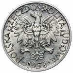 5 złotych 1958 Rybak - wąska ósemka