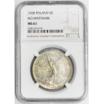 Nike, 5 gold Brussels 1928 - NGC MS61