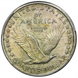 USA, 25 Cent Philadelphia 1917 - PCGS MS62 FH - RARE, Type 1, exposed breast