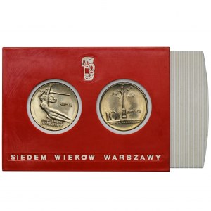 Set, 10 gold 1965 Seven Centuries of Warsaw (2 pieces).