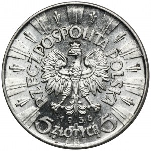 Pilsudski, 5 zloty 1936