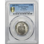 November Uprising, 2 zloty Warsaw 1831 KG - PCGS MS64