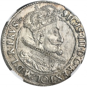 Sigismund III Vasa, Ort Gdansk 1615 - NGC MS61