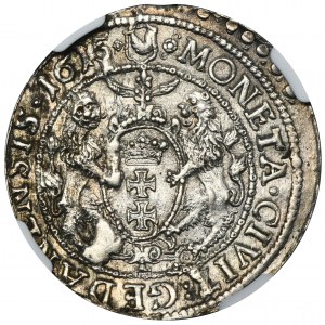 Sigismund III Vasa, Ort Gdansk 1615 - NGC MS61