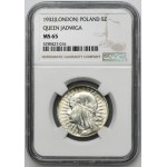 Głowa Kobiety, 5 złotych Londyn 1932 - NGC MS65 - WYŚMIENITA