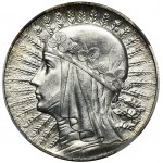 Głowa Kobiety, 5 złotych Londyn 1932 - NGC MS65 - WYŚMIENITA