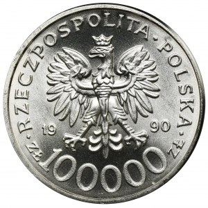 100.000 złotych 1990 Solidarność - TYP C - WYŚMIENITA