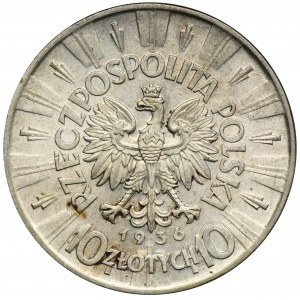 Piłsudski, 10 złotych 1936 - ładna