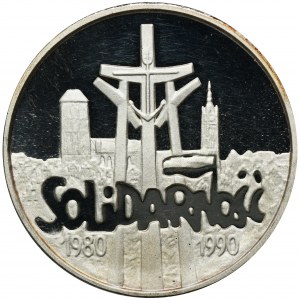 100,000 PLN 1990 Solidarity - GRUBA
