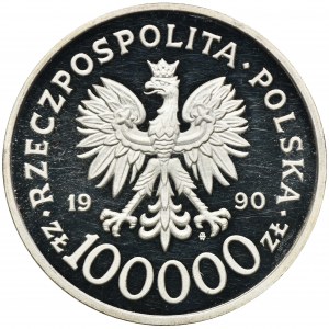 100.000 złotych 1990 Solidarność - GRUBA