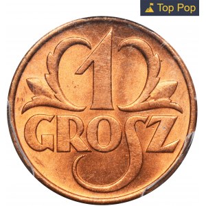 1 grosz 1939 - PCGS MS66 RD