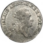 Poniatowski, Złotówka 1777 EB - NGC AU55 - RZADKA