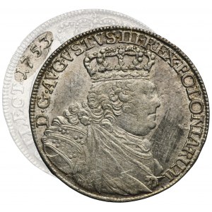 Augustus III of Poland, 1/4 Thaler Leipzig 1753 EC