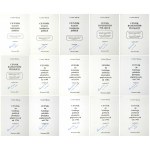 Cz. Miłczak, Reihe von Preislisten (16 Stück) mit Autogrammen
