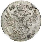 Królestwo Polskie, 5 groszy polskich Warszawa 1825 IB - NGC MS63 - RZADSZE