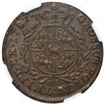 Poniatowski, Trojak Warszawa 1787 EB - NGC MS63 BN - GABINETOWA SZTUKA