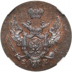 Królestwo Polskie, 1 grosz polski Warszawa 1828 FH - NGC PF65 BN