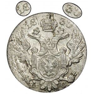 Königreich Polen, 10 groszy Warschau 1830 KG - RARE