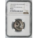 August II the Strong, Medal Peace in Altranstadt 1706 - NGC MS62 - RARE